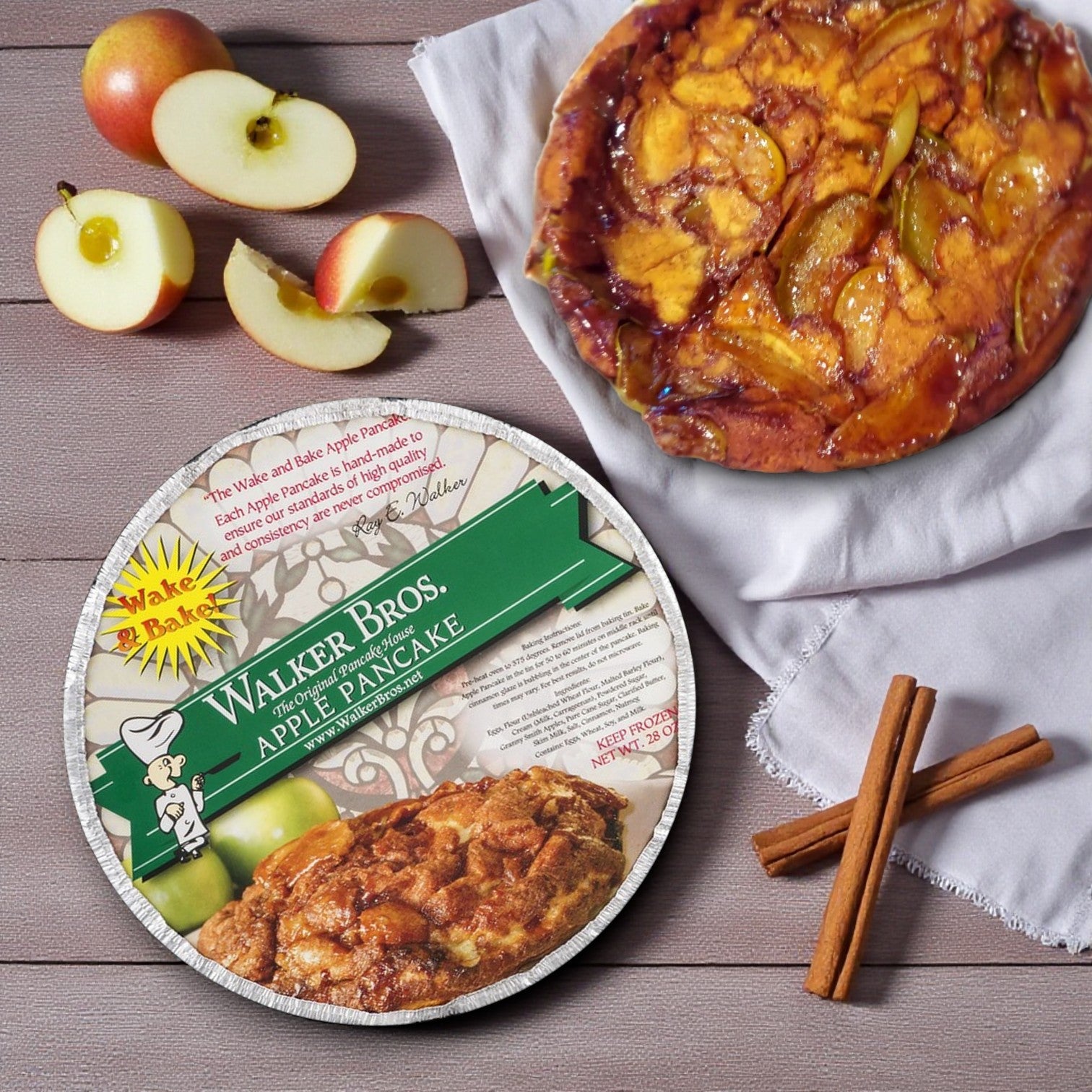 Walker Bros, The Original Pancake House Apple Pancake-28 Oz- 3 Packs