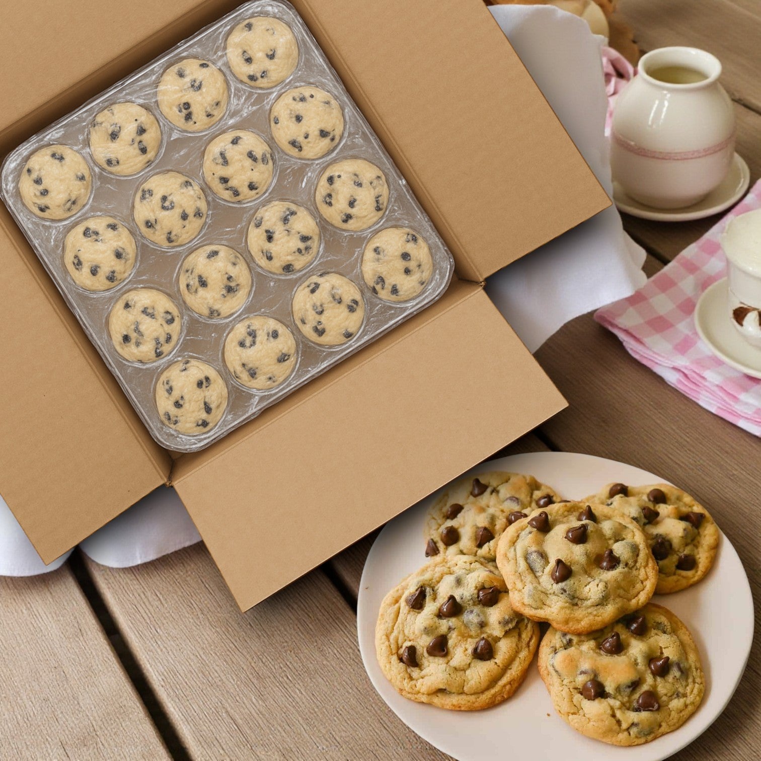 Sweet Street, Dough Cookie Chocolate Chunk, 48 pack- 4.8 oz- 1 Count