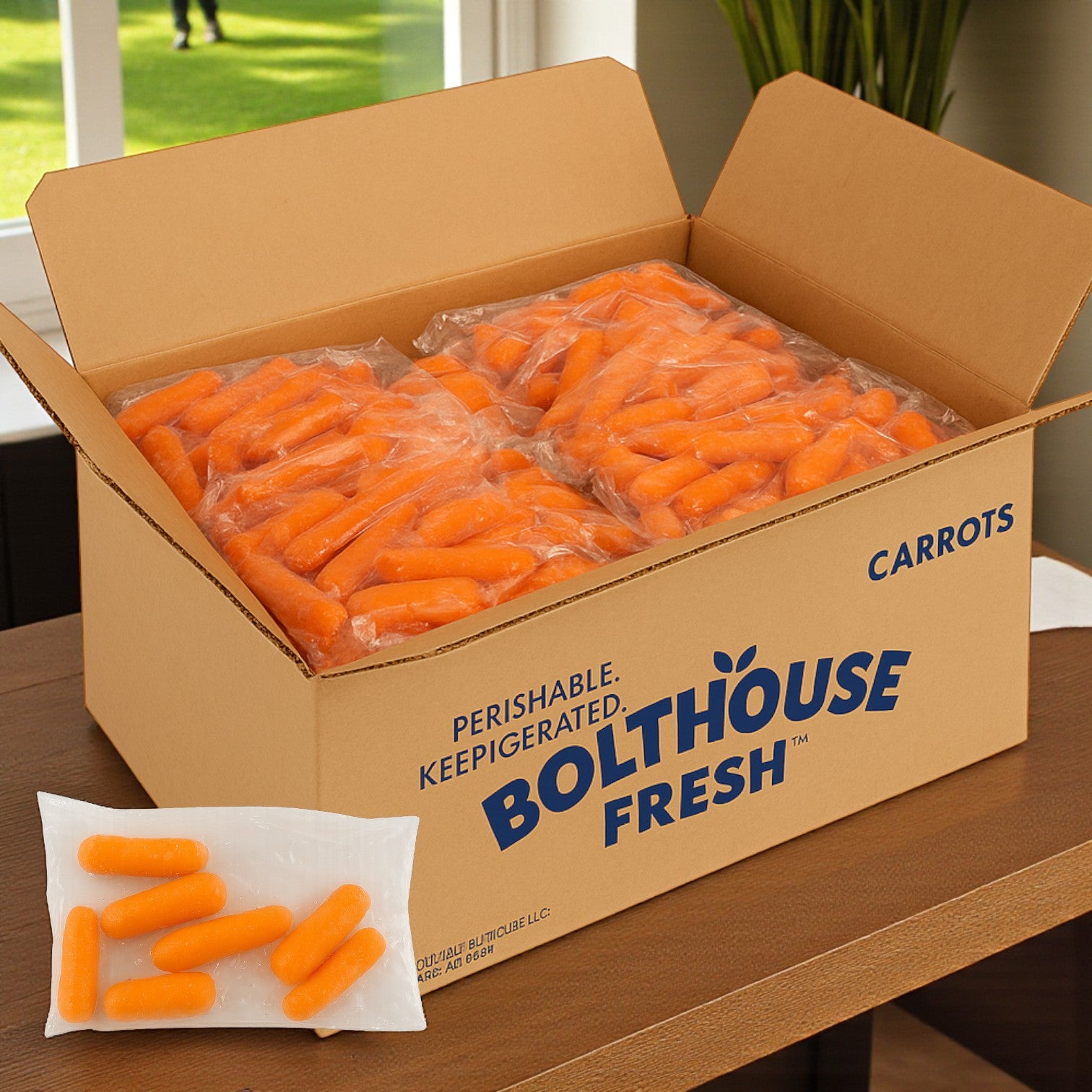 Baby Carrots in Bags-Cut Peeled 1.6 oz. - 200 Bags