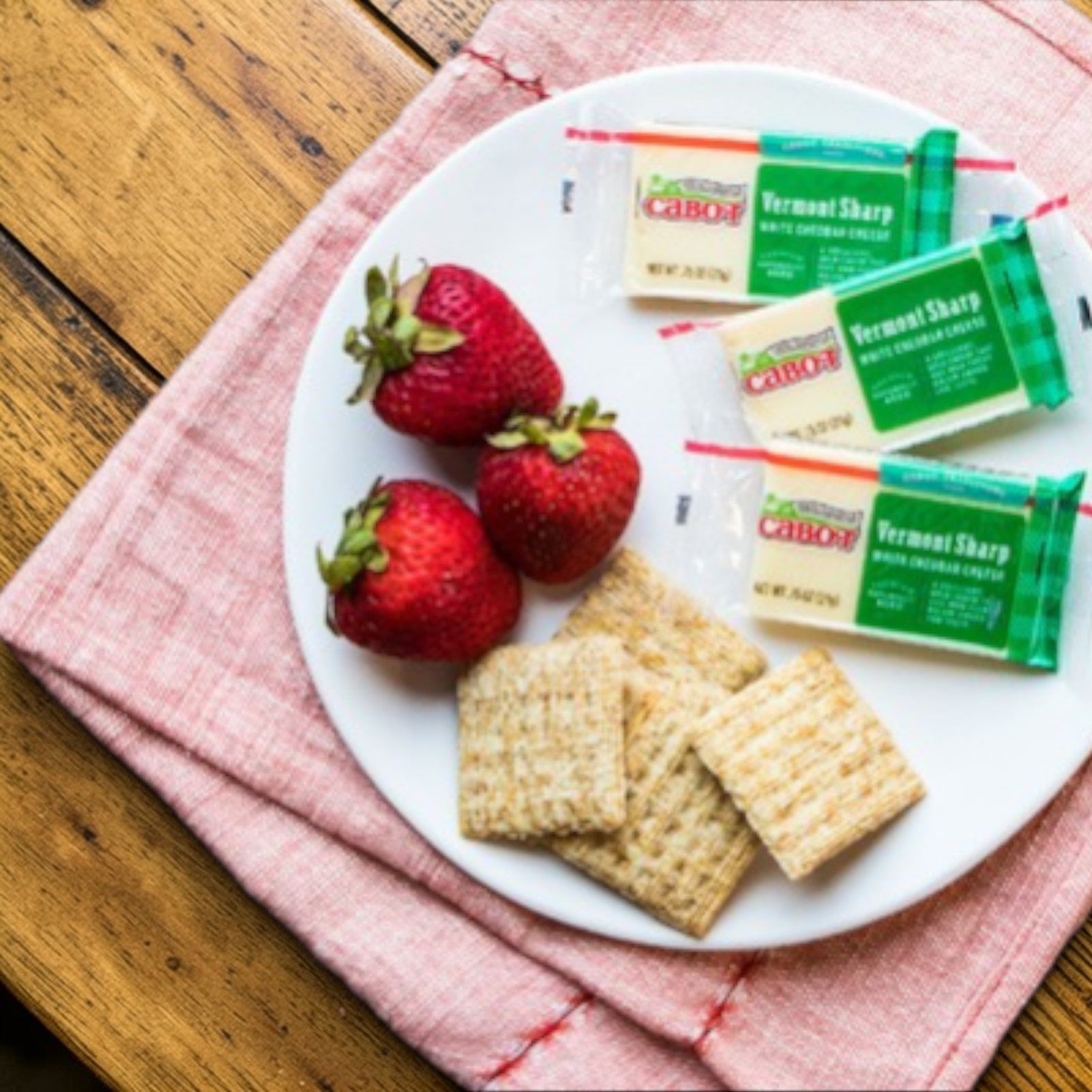 Cabot Farms Sharp White Cheddar Cheese – 50 Count Individually Wrapped (.75 oz Each)
