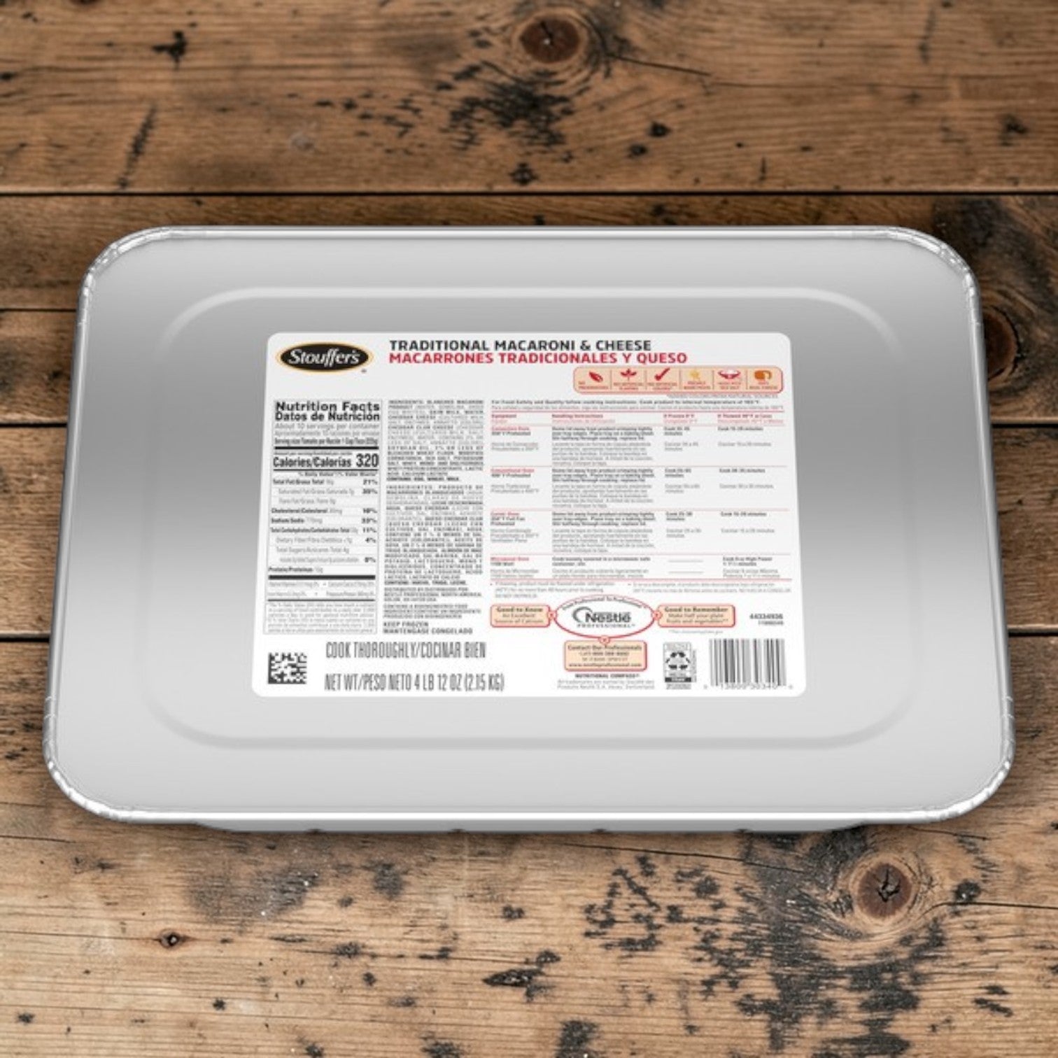 Stouffer’s Classic Macaroni & Cheese – Family-Size Comfort Entrée (4 Pack, 4.75 lb Each)