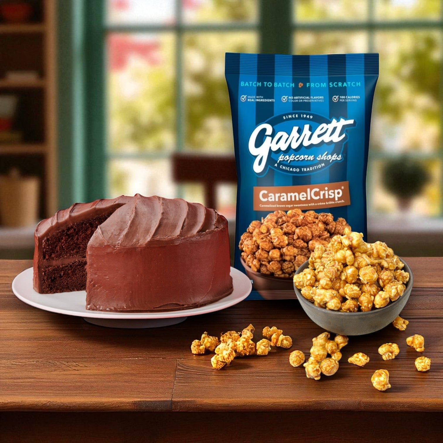Portillo's Famous Chocolate Cake & Garrett Popcorn CaramelCrisp – Sweet Chicago Duo