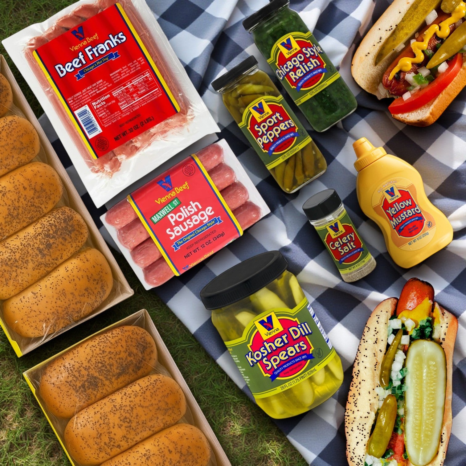 Vienna Beef Chicago-Style Combo Pack –Serves 20!