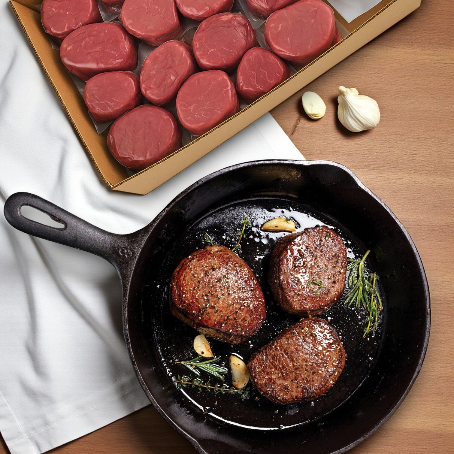 Buckhead Pride/ Newport Pride, 1 Case Steak Filet Center-cut Select Frozen-28- 6oz Steaks!