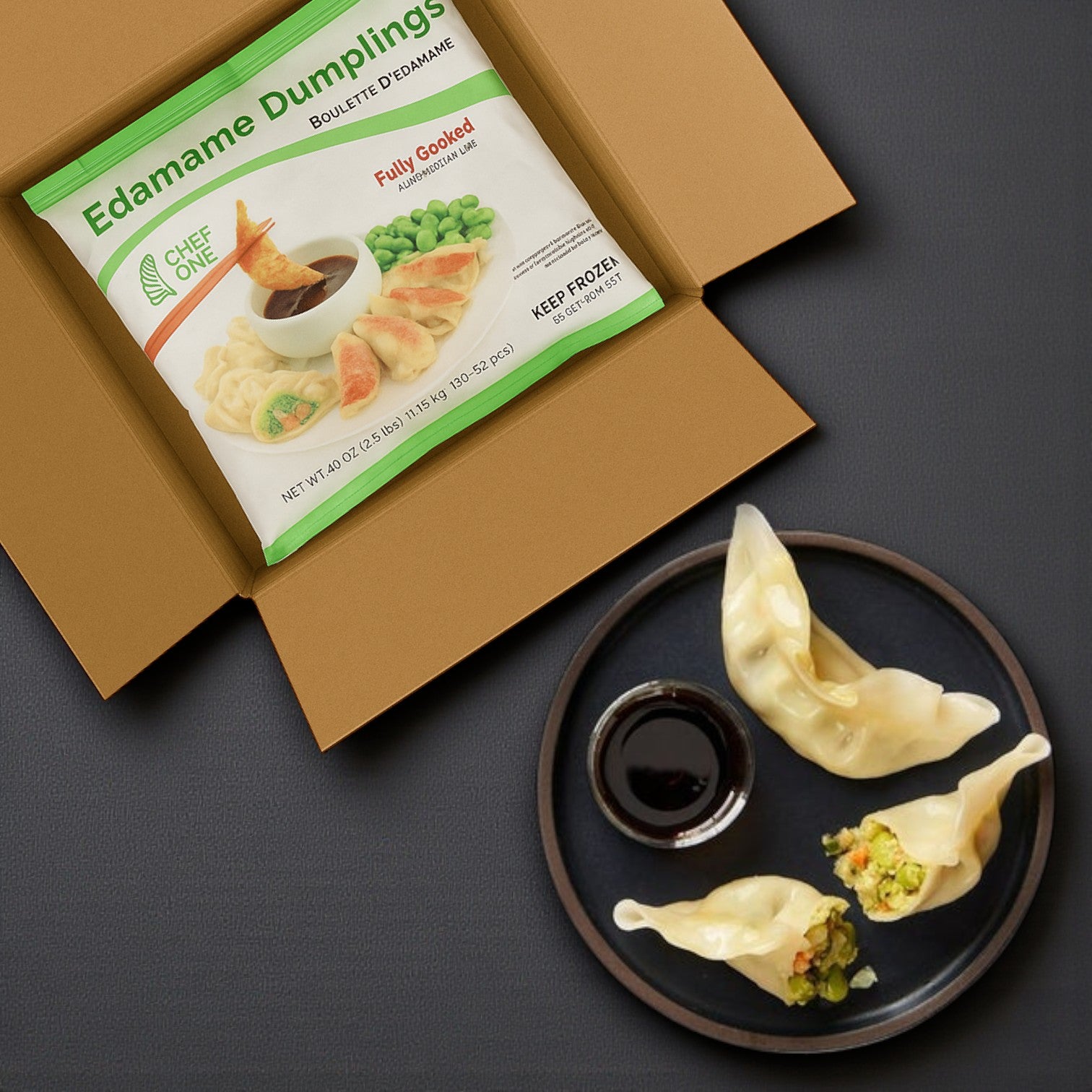 Potsticker Edamame Appetizer-150 Count-0.8 Oz-1 Case