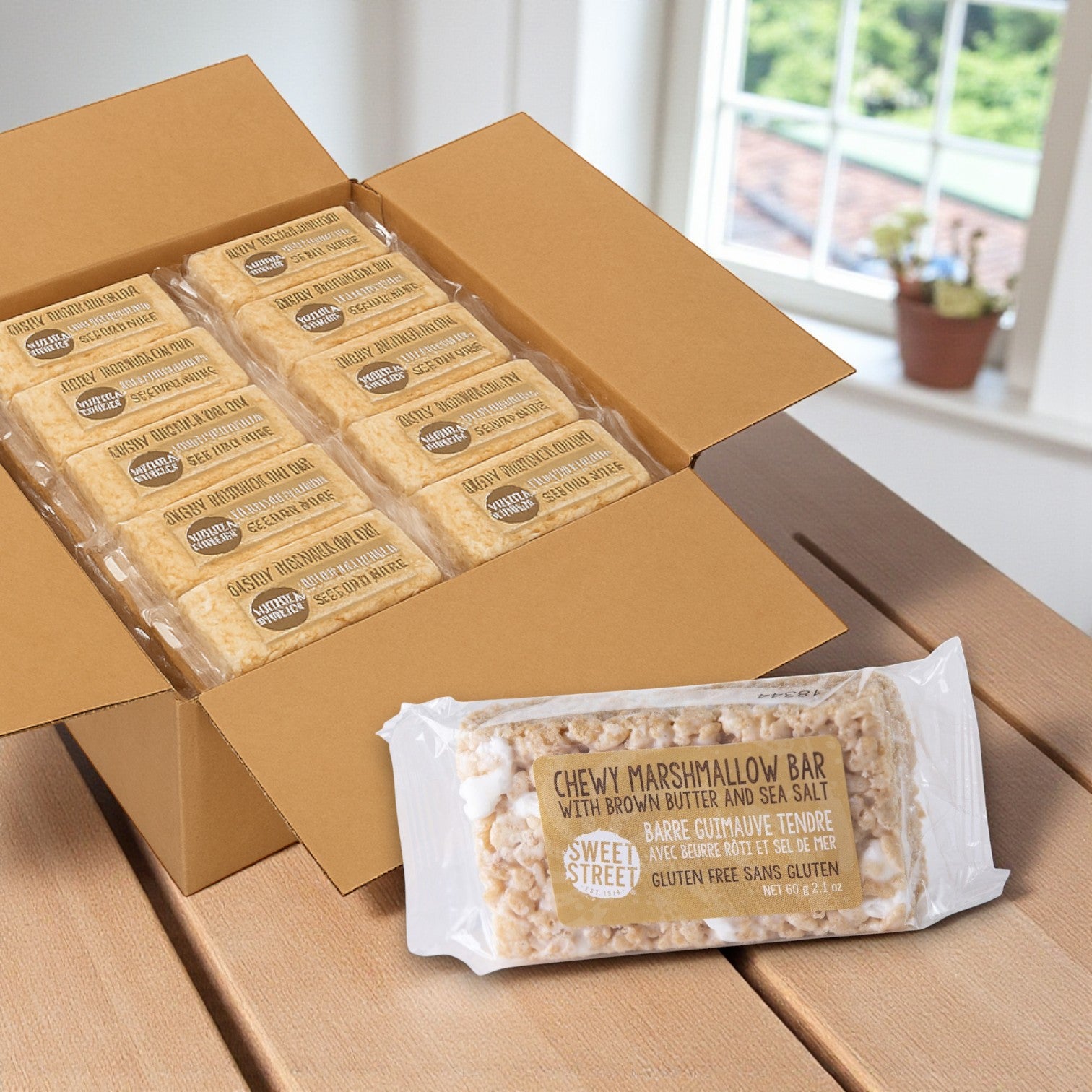 Sweet Street Dessert Bar Marshmallow – 2.1 oz (1 Case, 40 Dessert Bars)