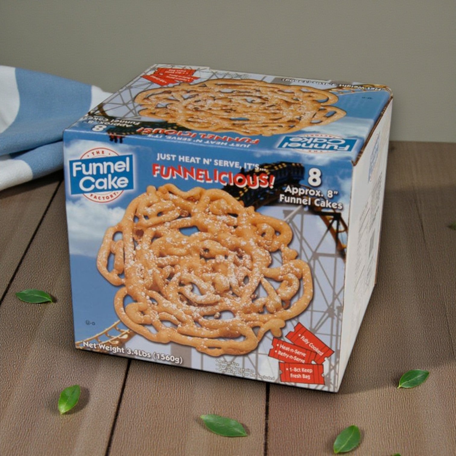 The Funnel Cake Factory 8.5" Funnel Cake – Classic Carnival Favorite