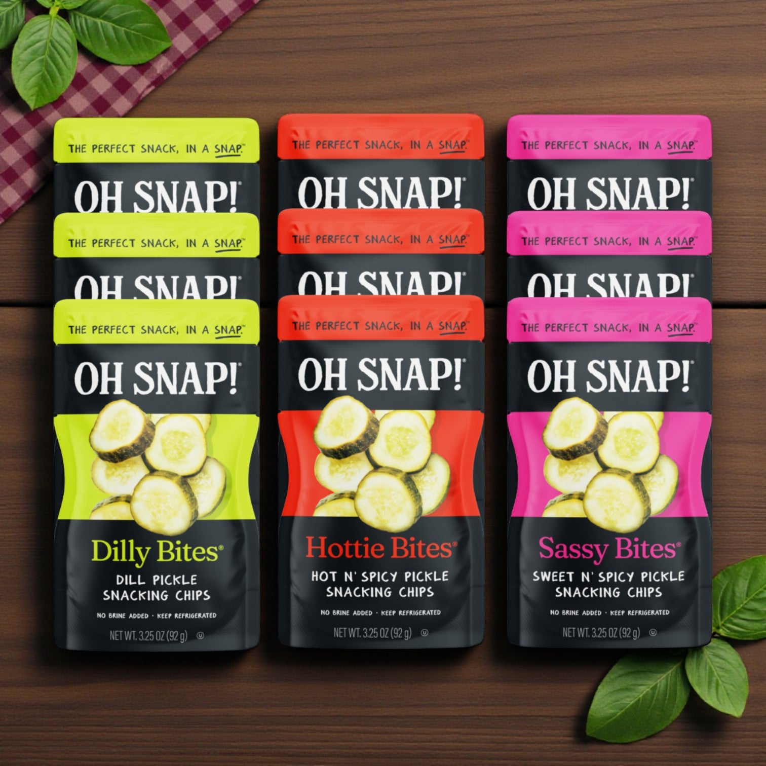 OH SNAP! Pickle Bites Variety Pack – 9 Total Packs