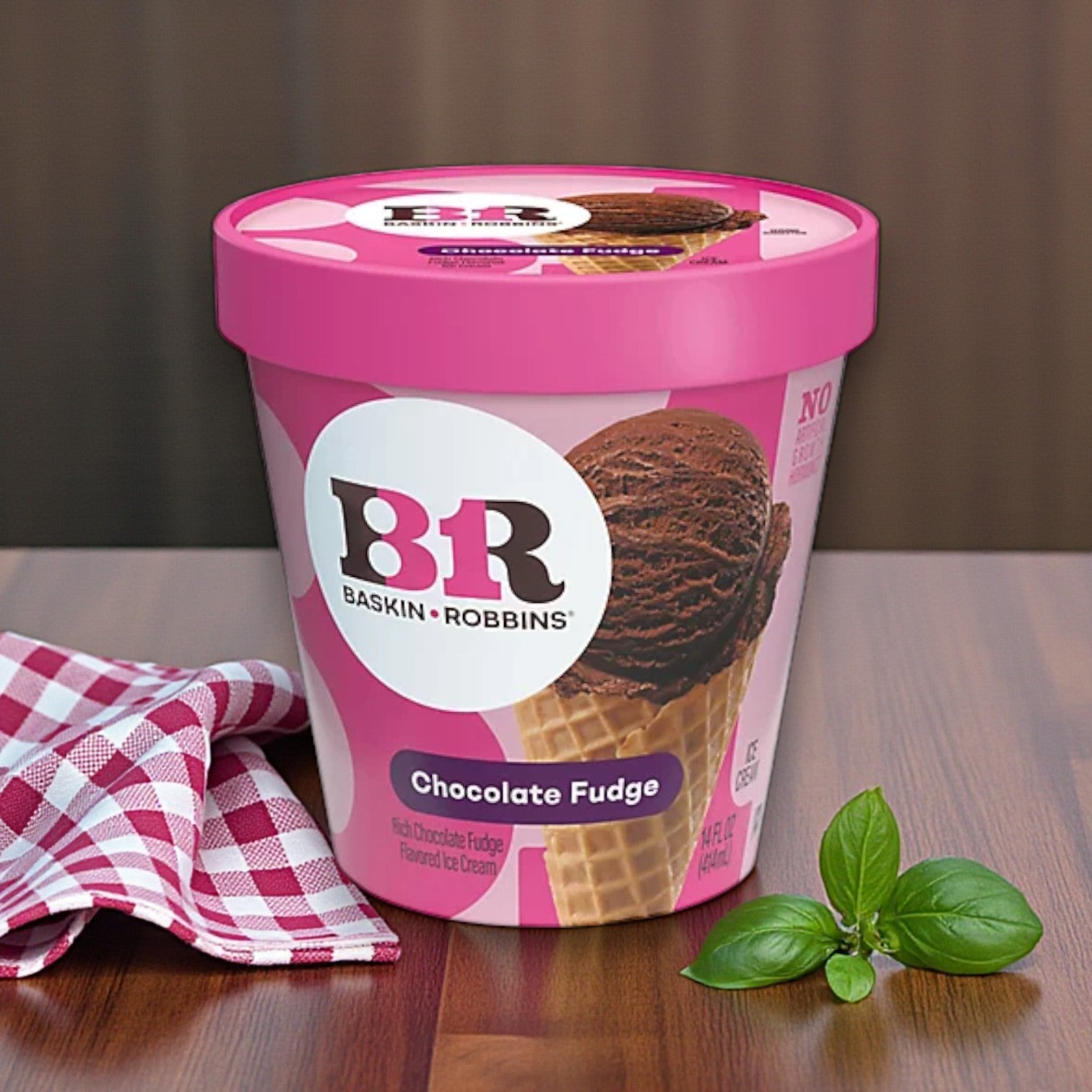 Baskin Robbins Ice Cream Chocolate Fudge 1 Container (14 oz)