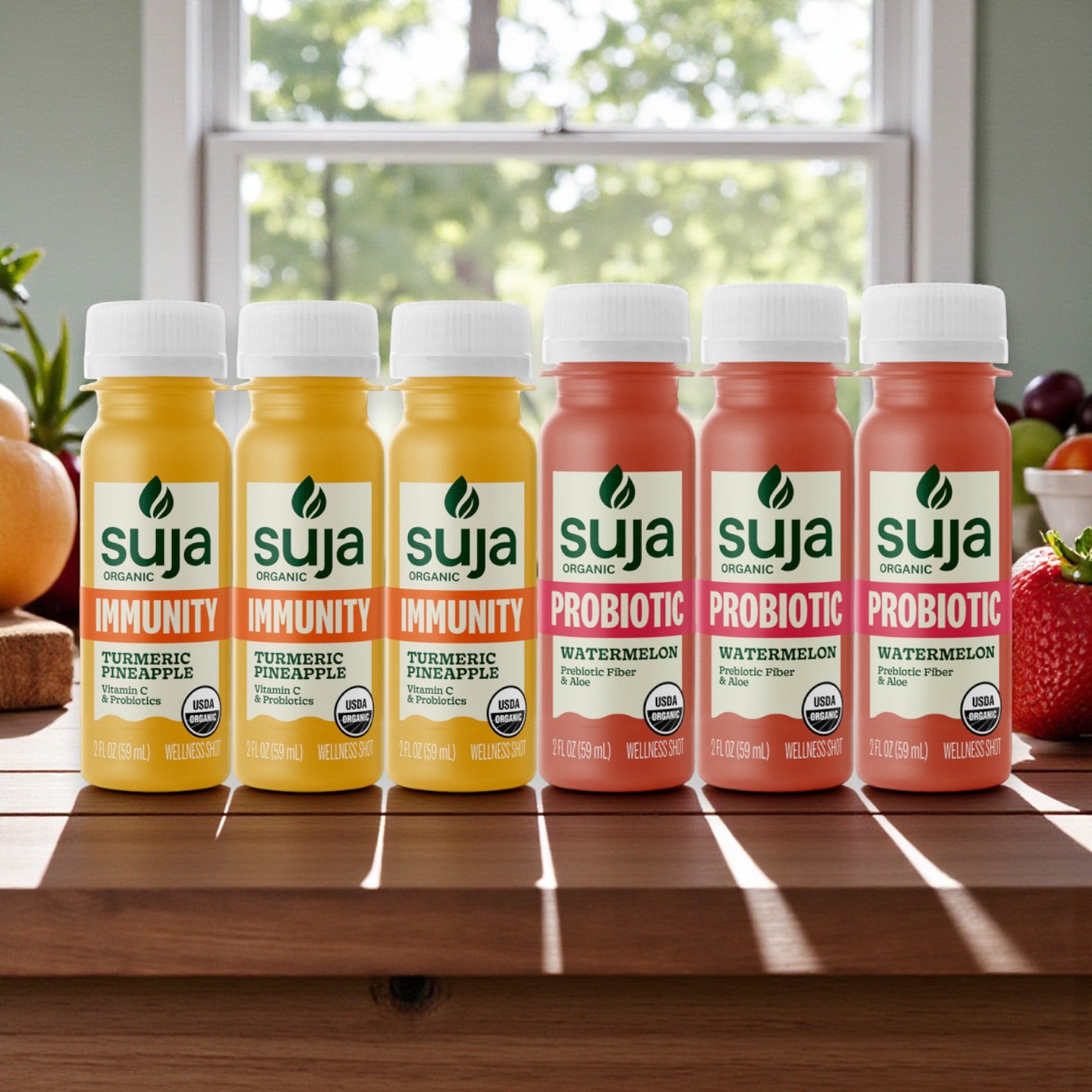 Suja Organic Wellness Shot Variety Combo – 6 Count (2 fl oz Each)