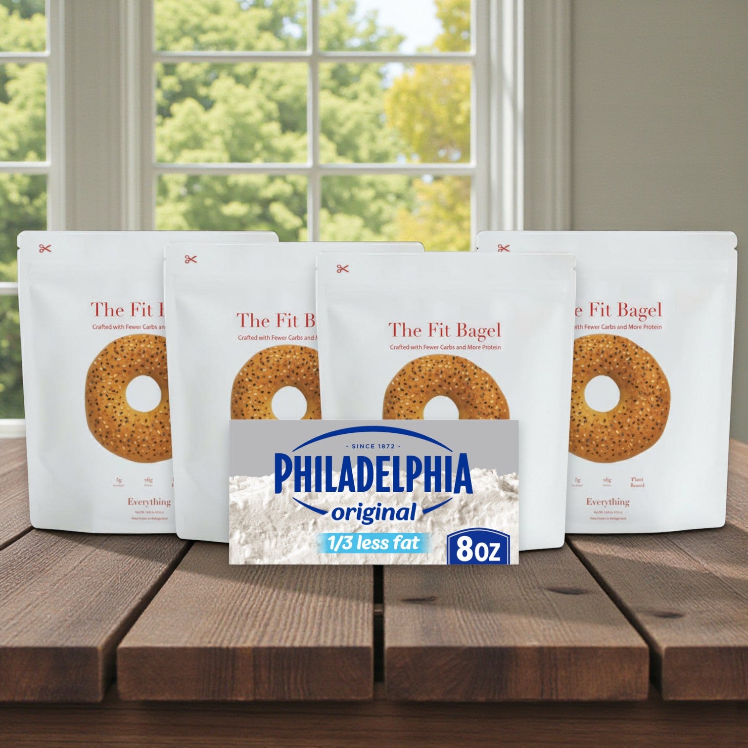 The Fit Bagel Everything Bagels & Neufchâtel Cheese Combo