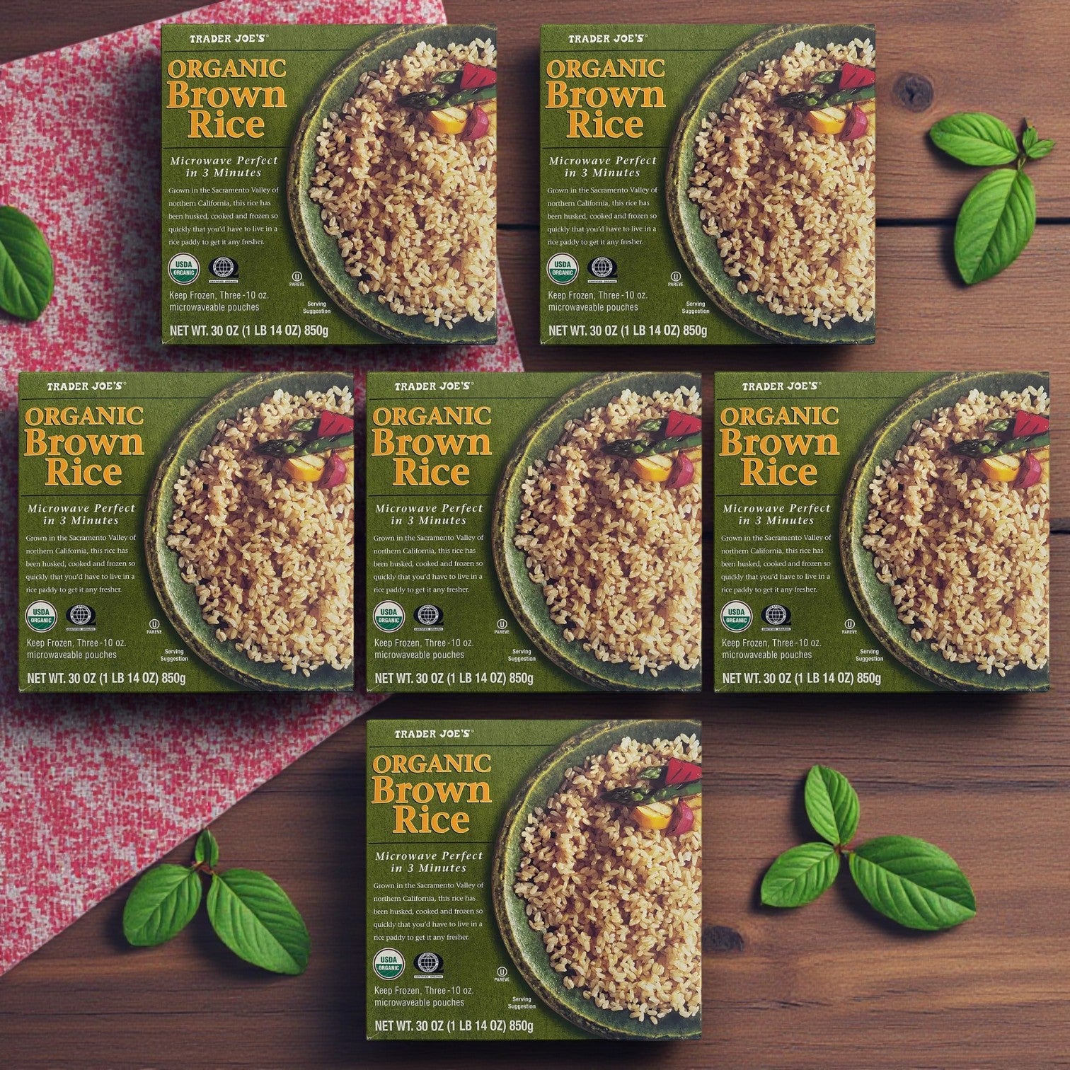 Trader Joe’s Organic Brown Rice – 30 oz (6-Pack)