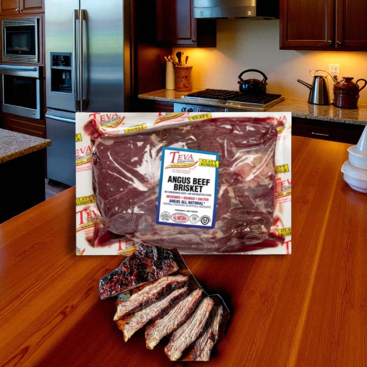 Teva Glatt Kosher Angus Beef Brisket-2.78 Ib-1 case