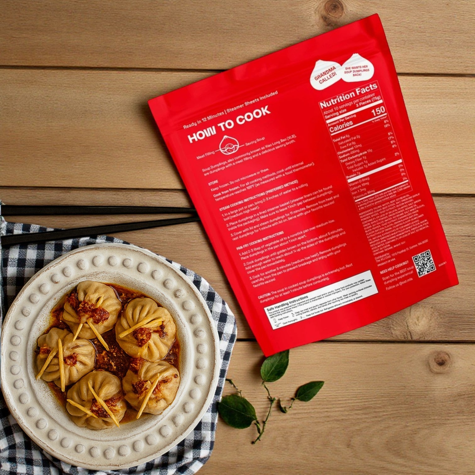 Mila Soup Dumpling Combo – Pork & Beef Pho Flavored Dumplings