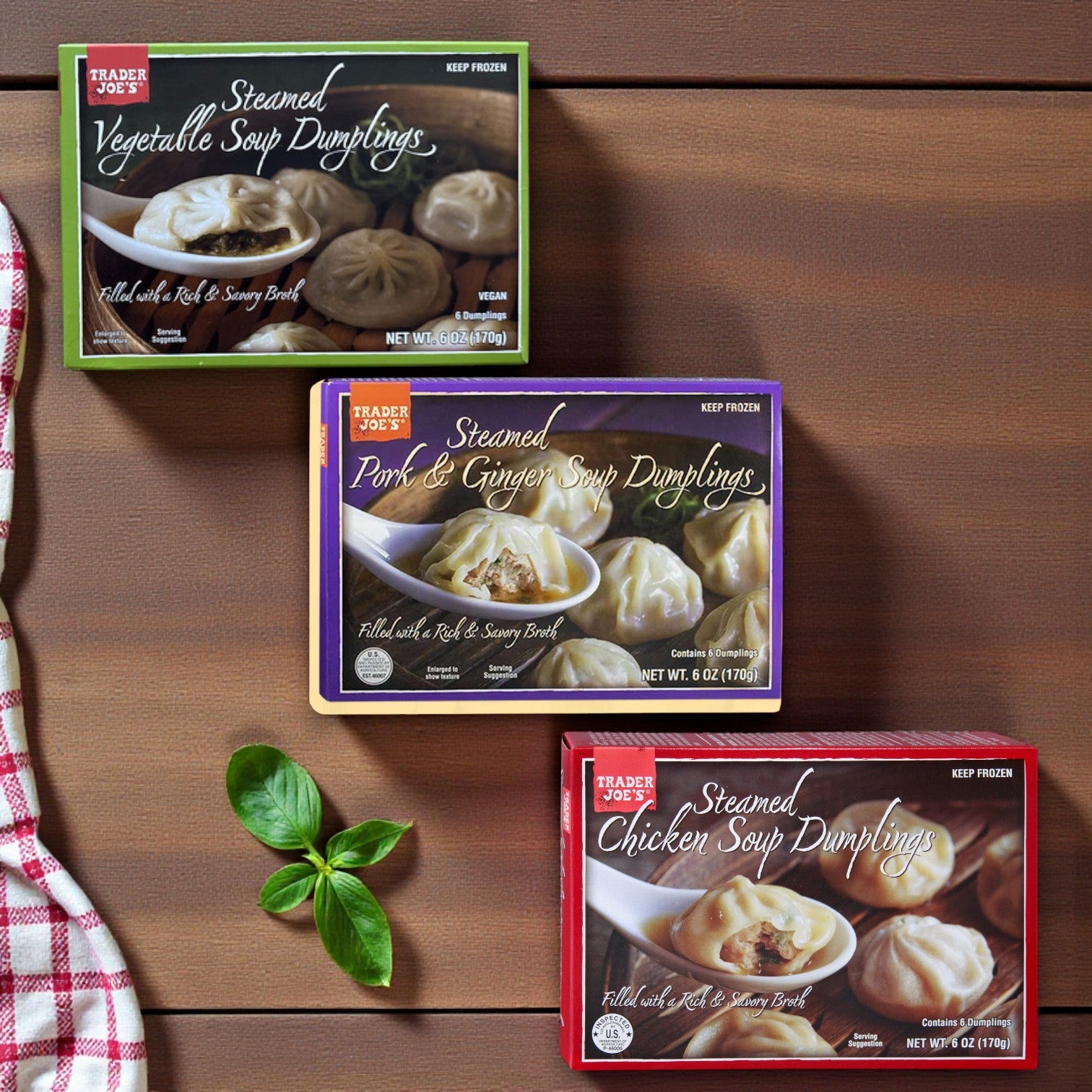 Steamed Soup Dumplings Variety Pack – 6 Total Packs