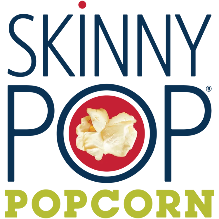 A logo featuring yellow butter curls in the middle of a red circle, navy blue rectangular border, and green stripe at the bottom.