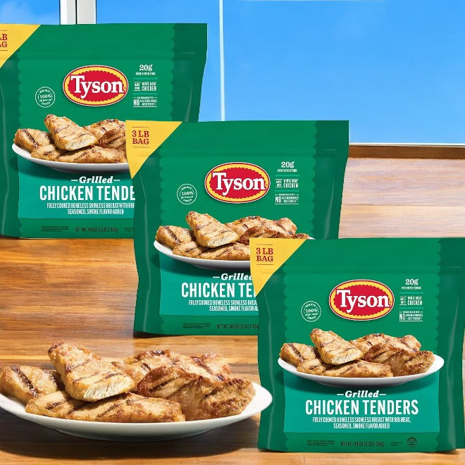 Tyson Grilled Chicken Tenders, Frozen, 3 pound bags, 3 Bags- 9 Total Pounds