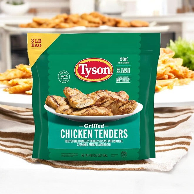 Tyson Grilled Chicken Tenders, Frozen, 3 pound bags, 3 Bags- 9 Total Pounds