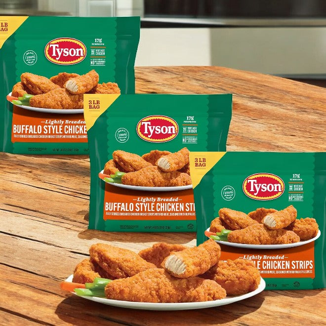 Tyson Buffalo Style Chicken Strips, Frozen, 3 pounds, 3 Bags