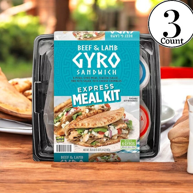 Fresh Creative Foods Gyro Express Meal Kit, 31.8 oz-3 Boxes