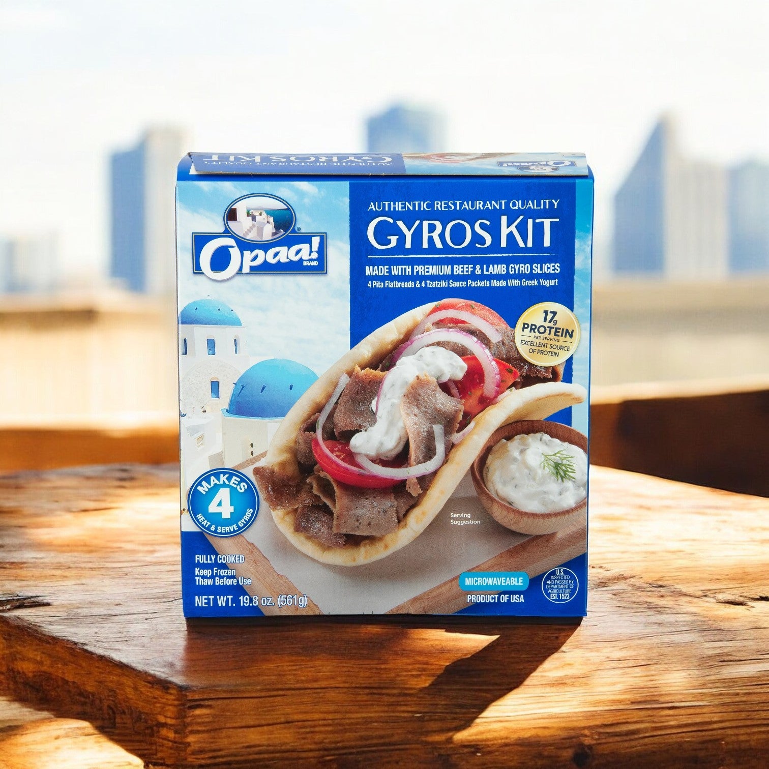 Opaa! Premium Beef and Lamb Gyros Sandwich Kit-1 Count