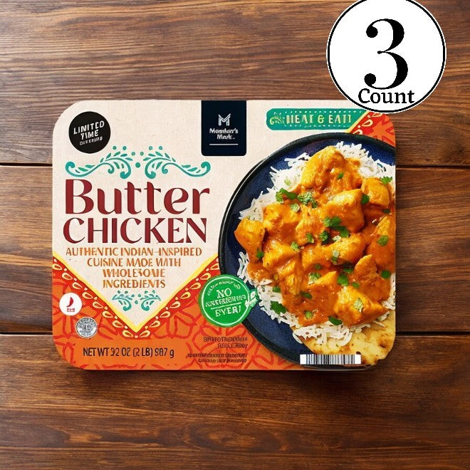 Member's Mark Indian Butter Chicken-32 Oz- 3 Cases