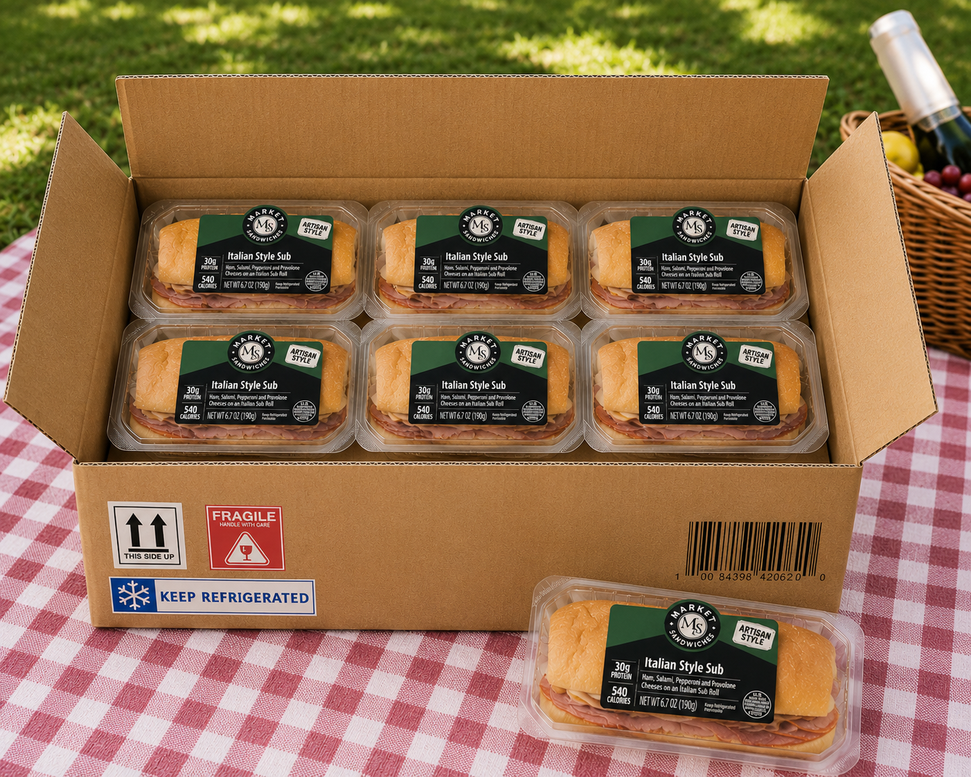 Italian Style Sub- 1 Case- 6 Count  -Ships Frozen And Once Out of the Freezer 30 Days Shelf Life in the Cooler!!