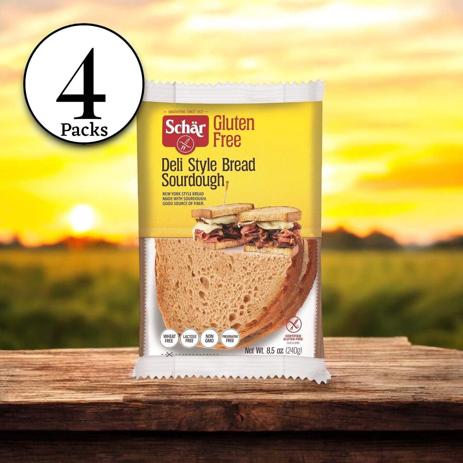 Schar Gluten Free Deli Style Bread, 8.5 oz. - 4 Per Case