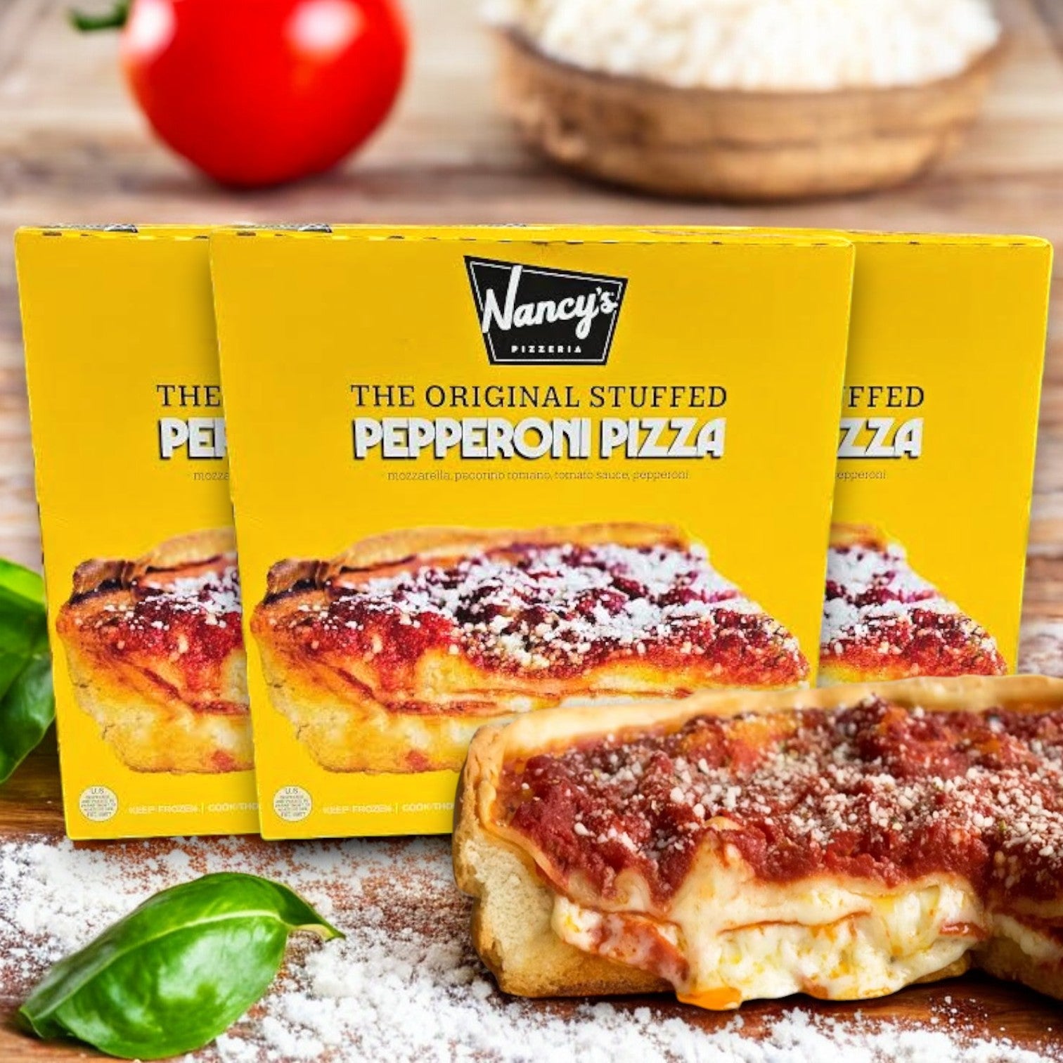 Nancy's Pepperoni Frozen Stuffed Pizza, 32 oz - 3 Packs