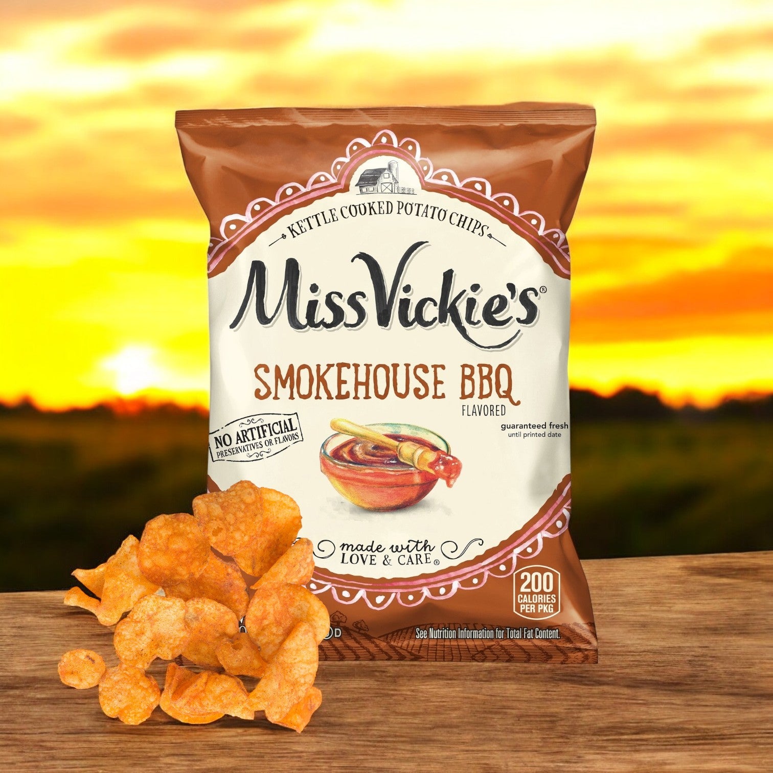 Miss Vickie’s Potato Chips Smokehouse BBQ Kettle 64/1.375 oz.