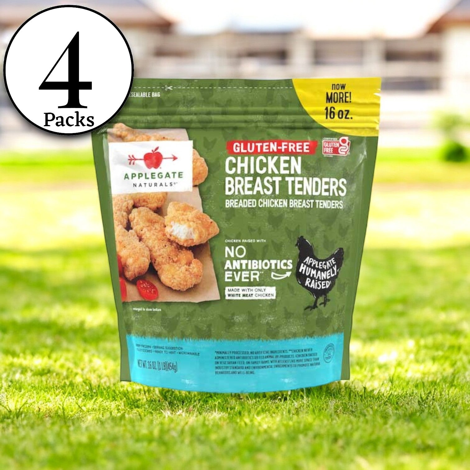 Applegate Gluten Free Breaded Chicken Breast Tenders, 16 oz. - 4 per case