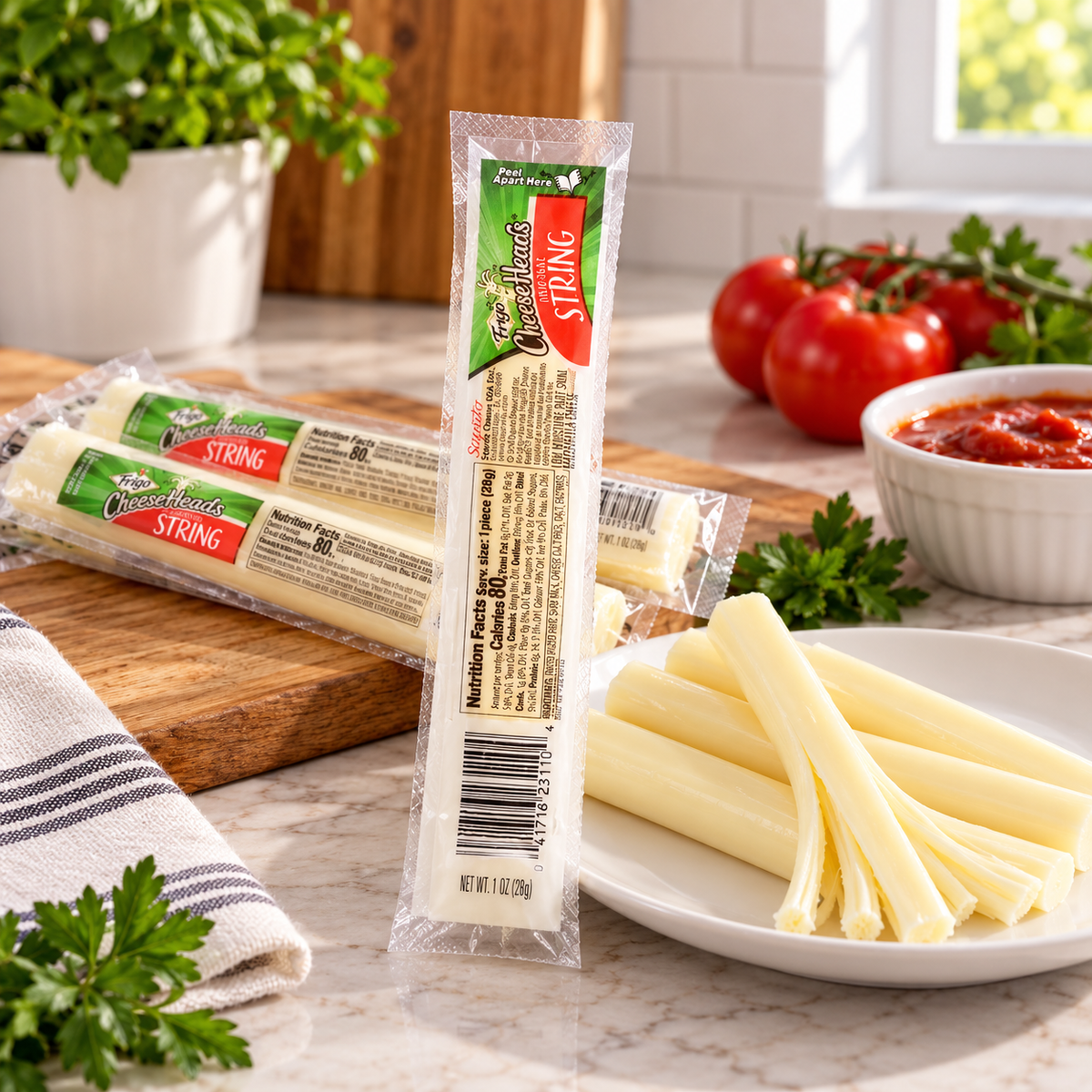 Frigo Low Moisture Part-Skim Mozzarella String Cheese – 1 CASE (168 × 1 oz Sticks)
