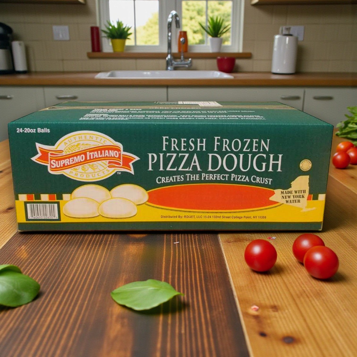 Frozen Supremo Italiano – 10 oz Pizza Dough Balls, 36 Count Box