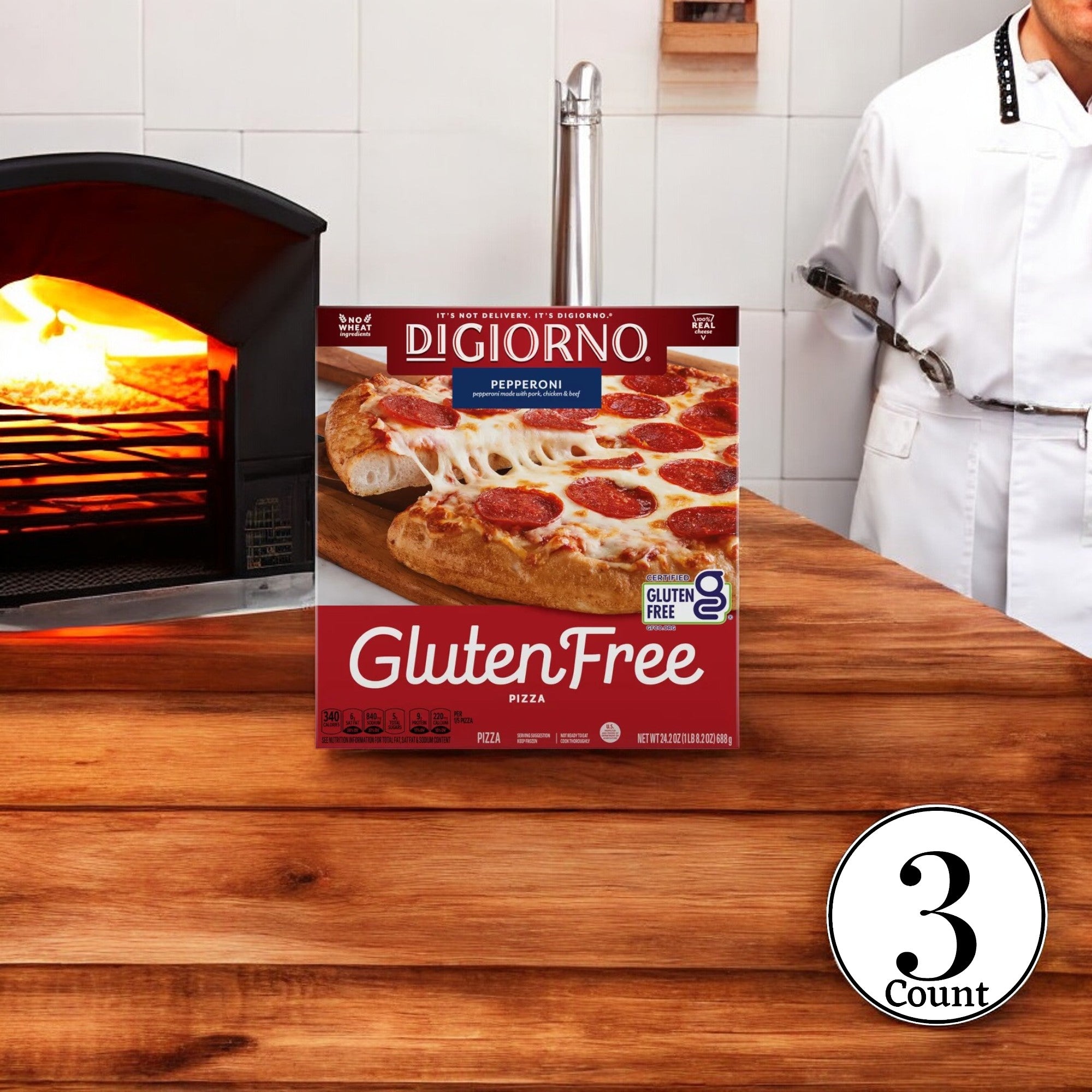 DiGiorno Gluten Free Frozen Pizza- 24.2 Oz-3 Count