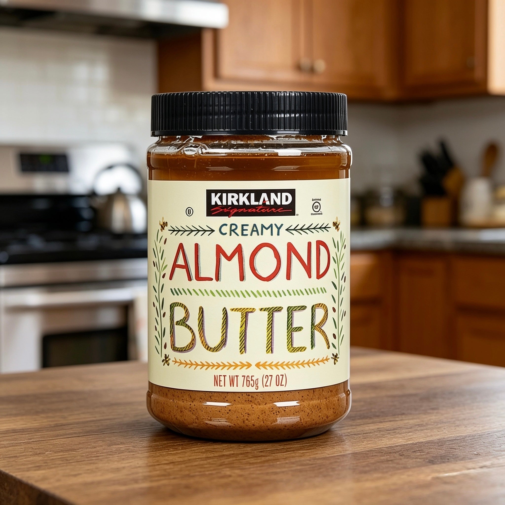 Kirkland Signature Creamy Almond Butter – 27 oz Jar 1-Count