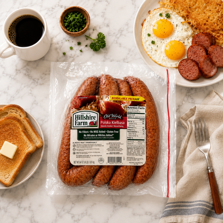 Hillshire Farm Polska Kielbasa Rope – 64 oz (4 lb)