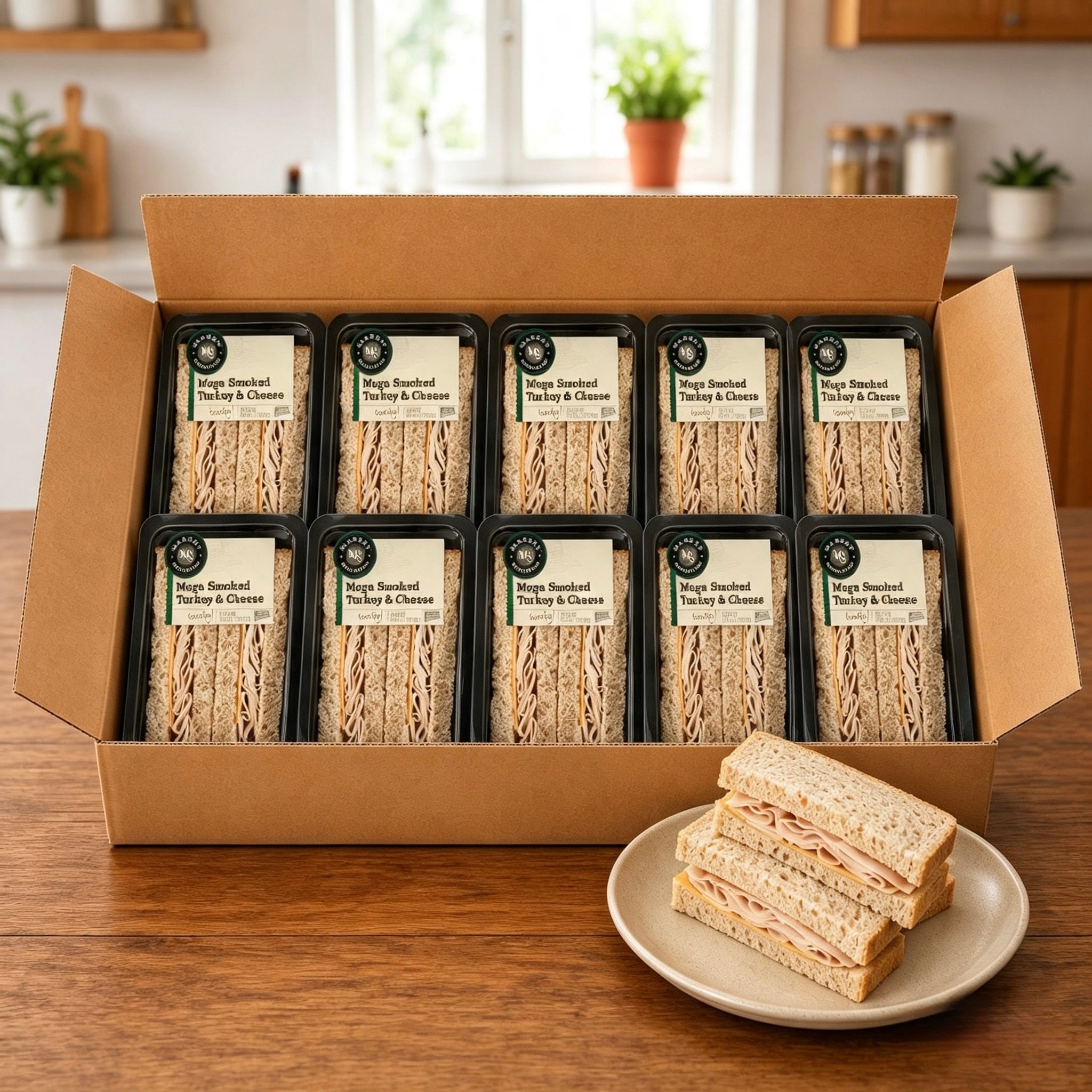 Market Mega Smoked Turkey & Cheese Sandwich Wedge – 6.3 oz (8 Per Case) Please allow 1–2 extra business days for delivery on this item.