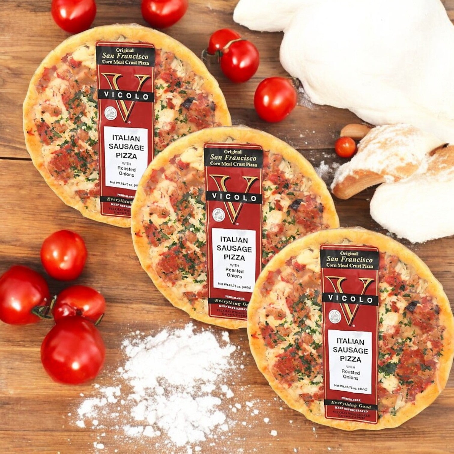 Vicolo Itallian Sausage Pizza- 3 Count