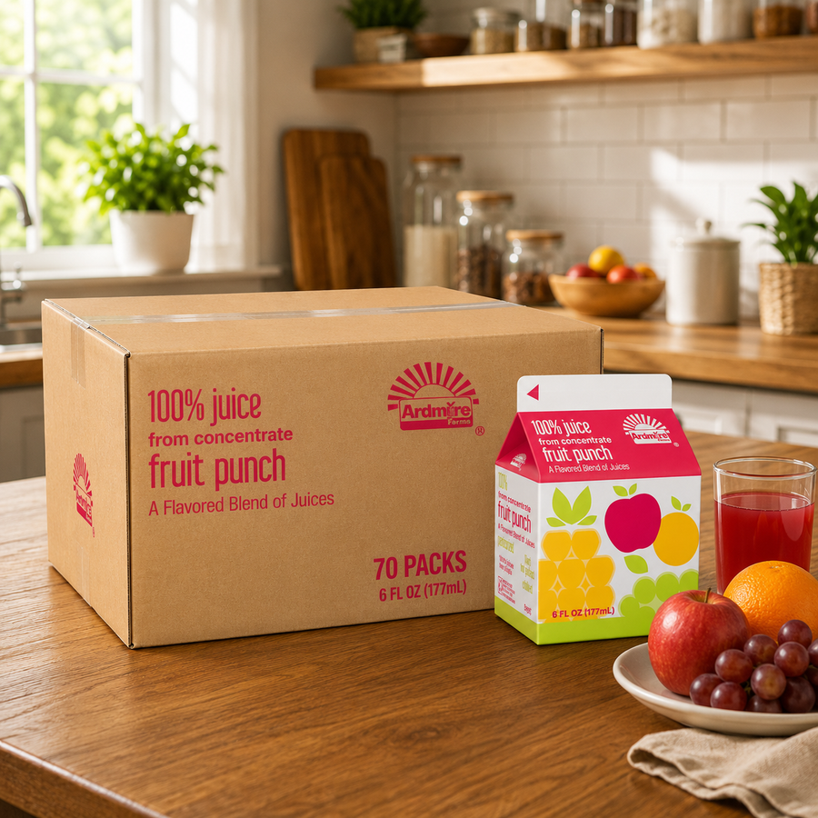 Ardmore Farms 100% Tropical Punch Juice – 6 fl oz per Carton, 70 Cartons per Case