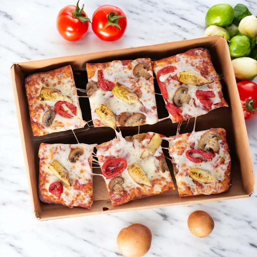 Massa Pizza Co. Roasted Veggie Sicilian Bakery Pizza, 23.1 oz.
