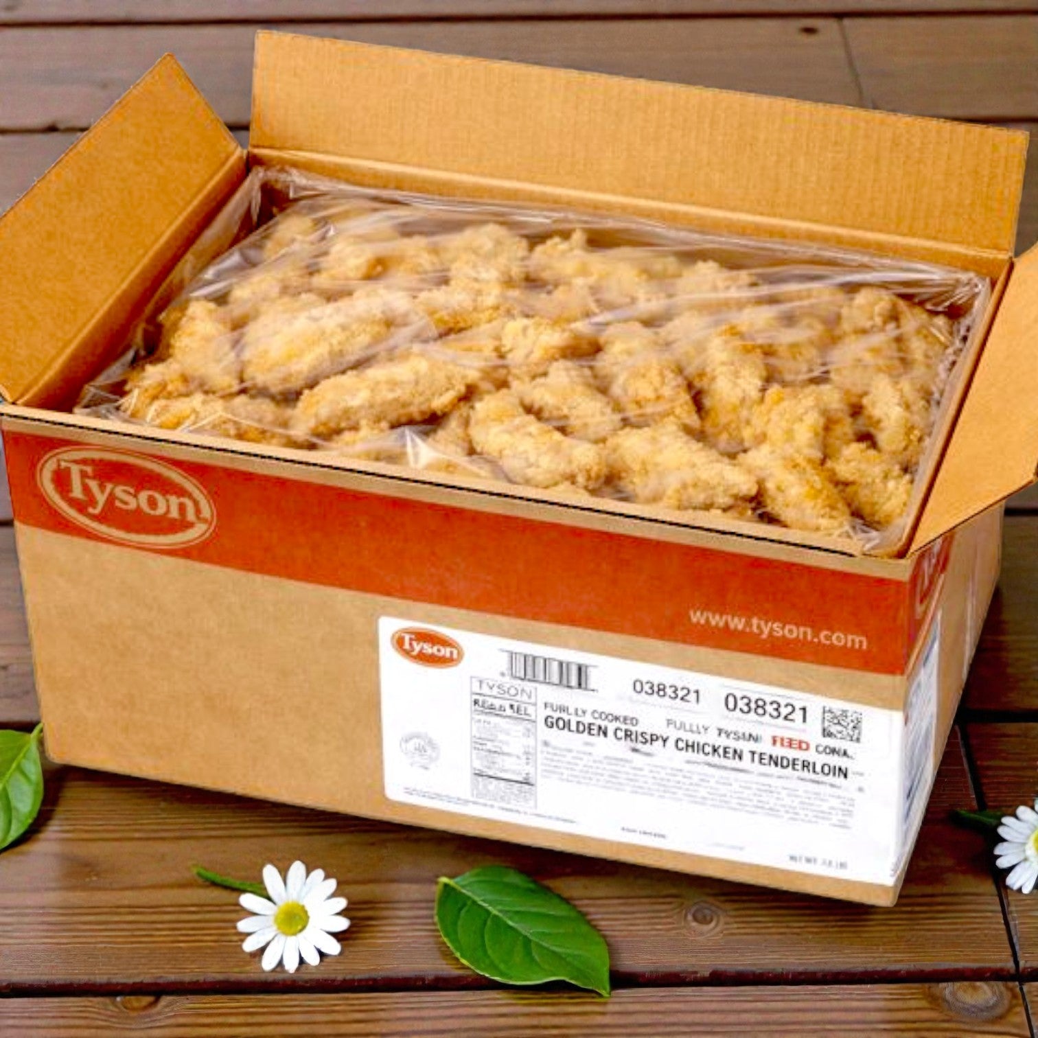 Tyson Red Label Breaded Chicken Tenders – Fully Cooked, 2/5 lb Bags (10 lb Total)