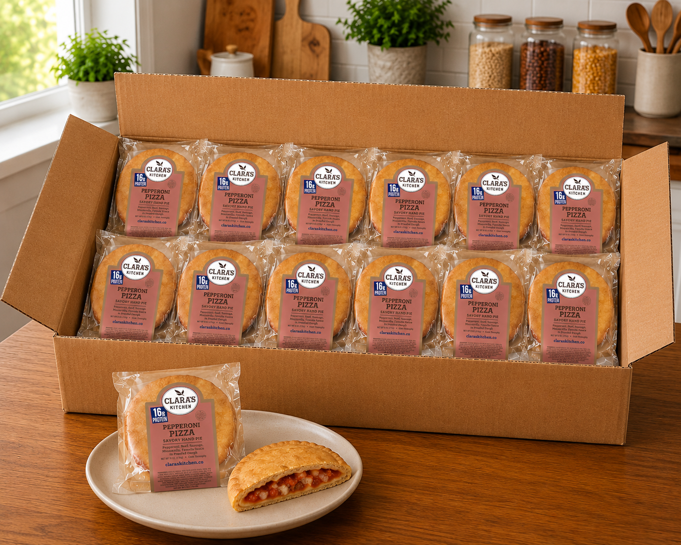 Clara's Kitchen Pepperoni Pizza Handpie, 6 oz. -12 A Case