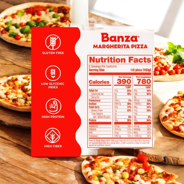 Banza Margherita Pizza- 3 Count