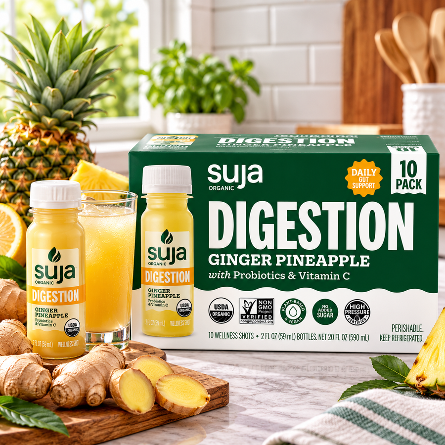 Suja Organic Digestion Wellness Shots – 1 COUNT (10 Bottles, 2 fl oz)
