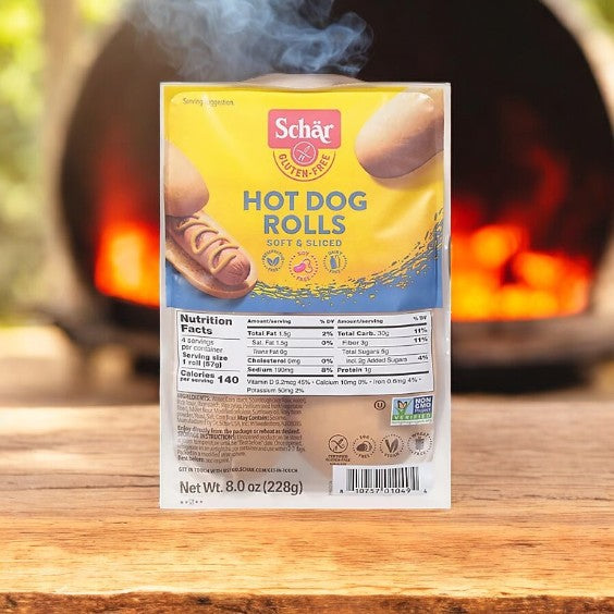 Schar Rolls Hot Dog Gluten Free 4 Count - 1 Pack