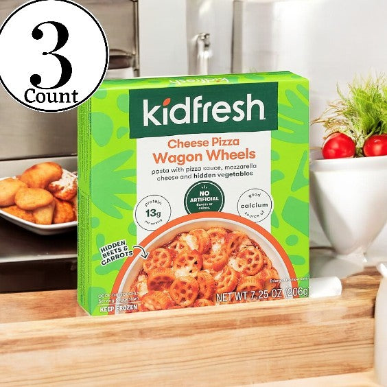 KidFresh Wagon Wheels Cheese Pizza- 3 Count