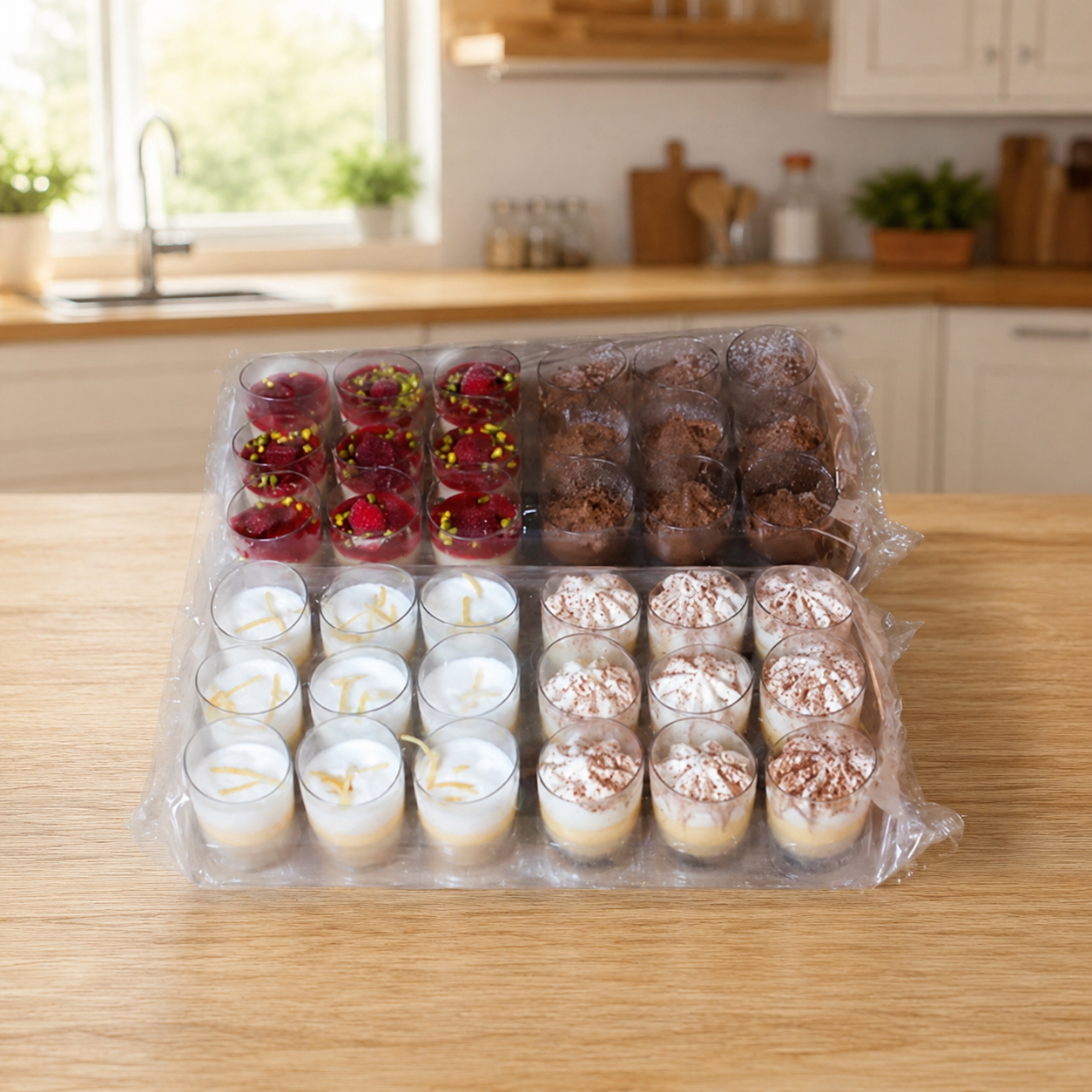 Assorted Mini Dessert Cups – 36 Cups per Case