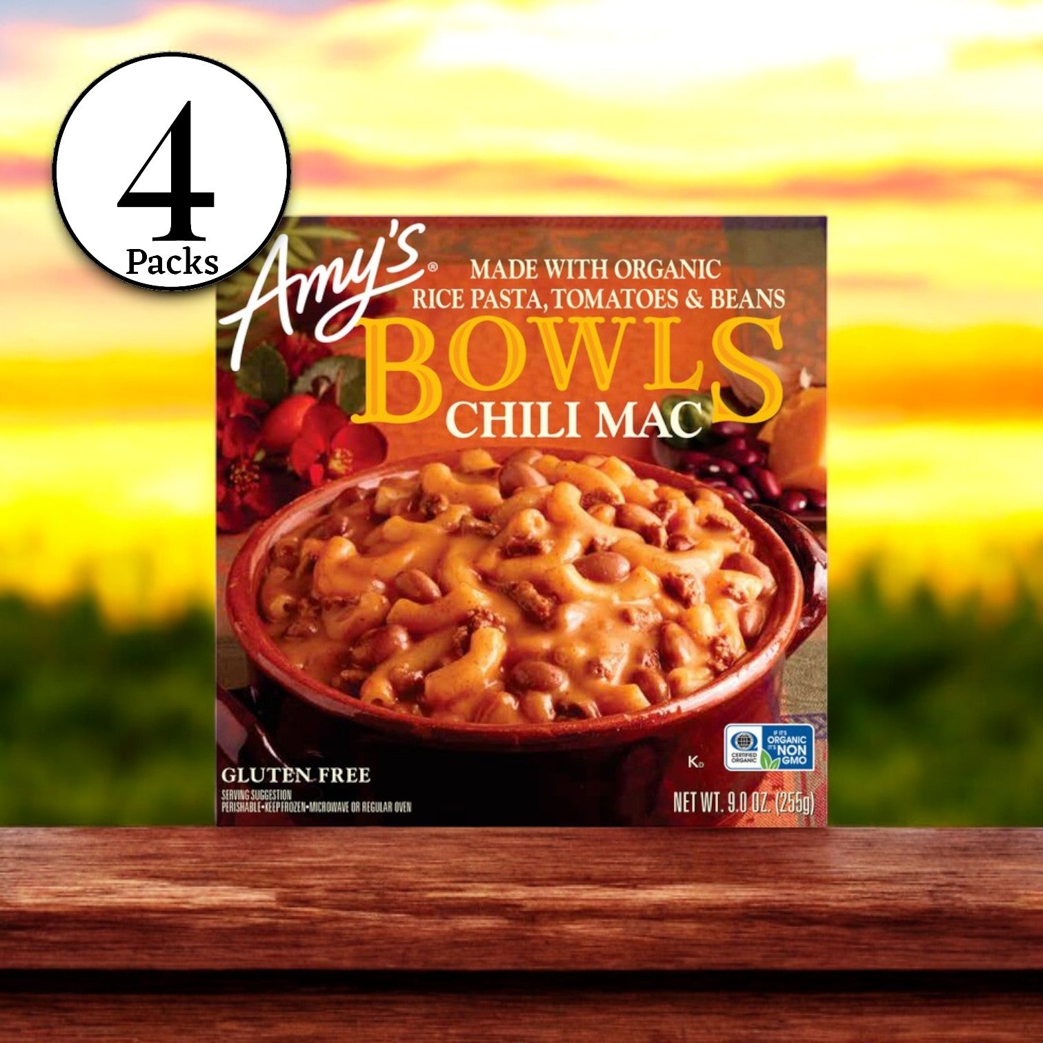 Amy's Kitchen Chili Mac Bowl, 9 oz. -4 Per Case