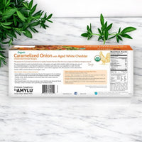 Amylu Organic Chicken Burger with Caramelized Onion & Aged White Cheddar (32 oz, 8-Count)