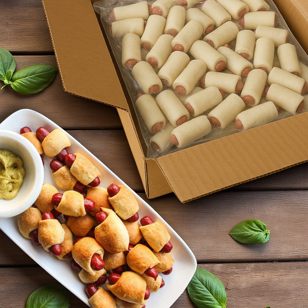 Pig In A Blanket!-Frank In Puff Pastry-Sysco Classic- 2 (50 Count) 100 Count Total- 1 Case
